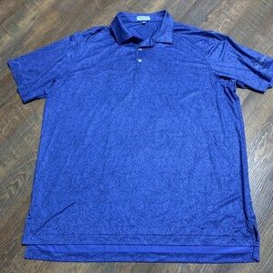 Peter Millar Crown Summer Comfort Polo Jazz Music Piano Sax Horns All Over XL